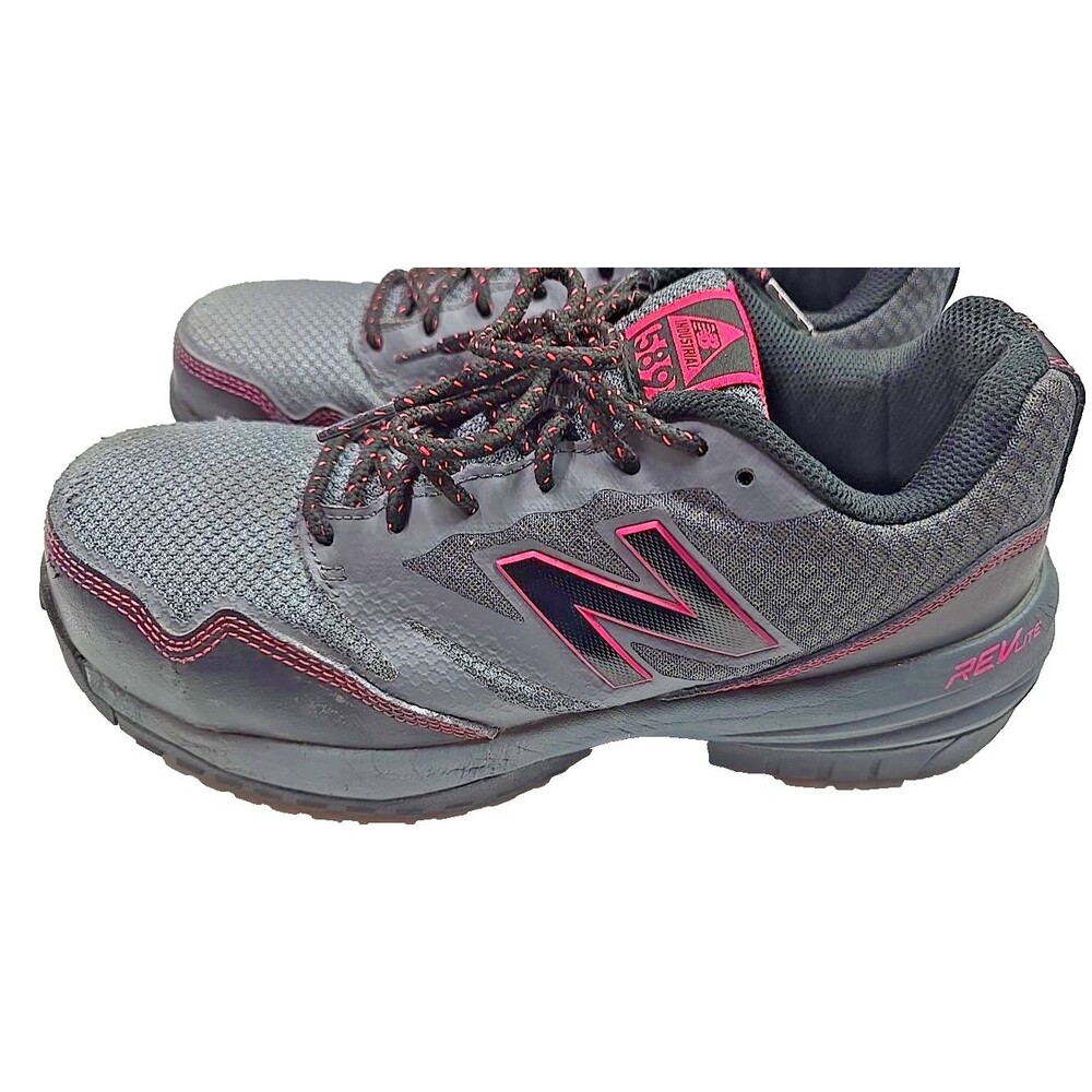 New Balance 589 Industrial Work Shoes Composite Toe Women's Size 9.5 Black/Pink - Picture 2 of 10
